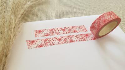 Washi Tape rote Blumen
